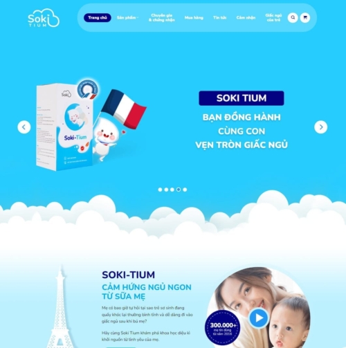 Theme wordpress landing page sữa tươi