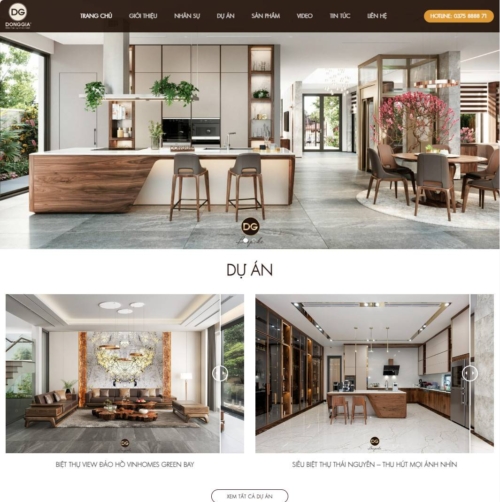 Theme wordpress nội thất đồng gia