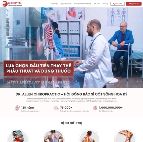 Theme wordpress phòng khám 04