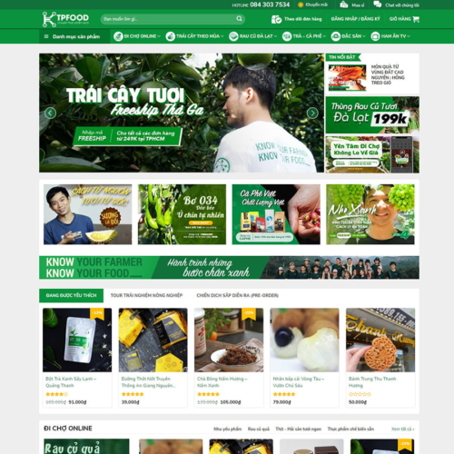 Theme wordpress thực phẩm 05