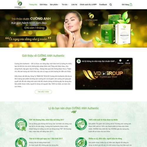 Theme wordpress thực phẩm chức năng 01