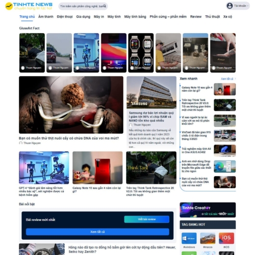 Theme wordpress tin tức giống tinh tế