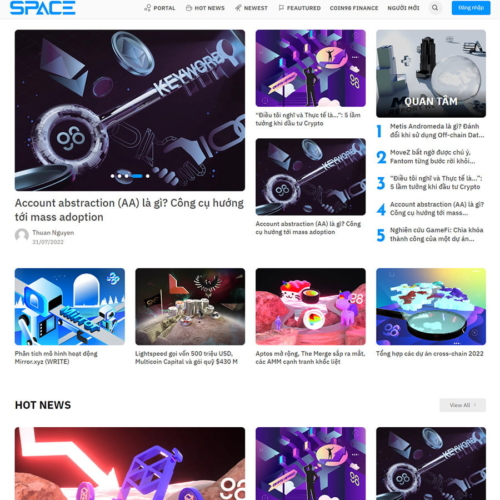 Theme wordpress tin tức tiền ảo, coin, kỹ thuật số