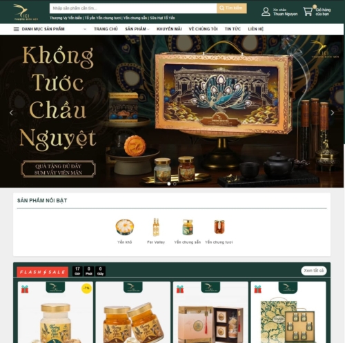 Theme wordpress yến sào 04 – giống thượng đình yến