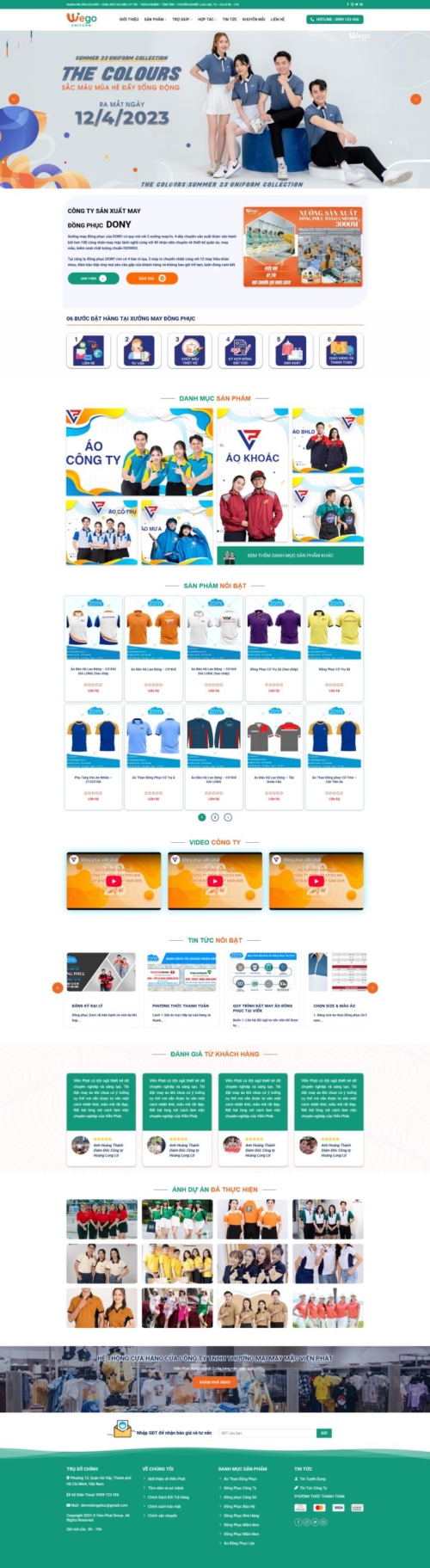 Theme wordpress công ty may mặc đồng phục 4