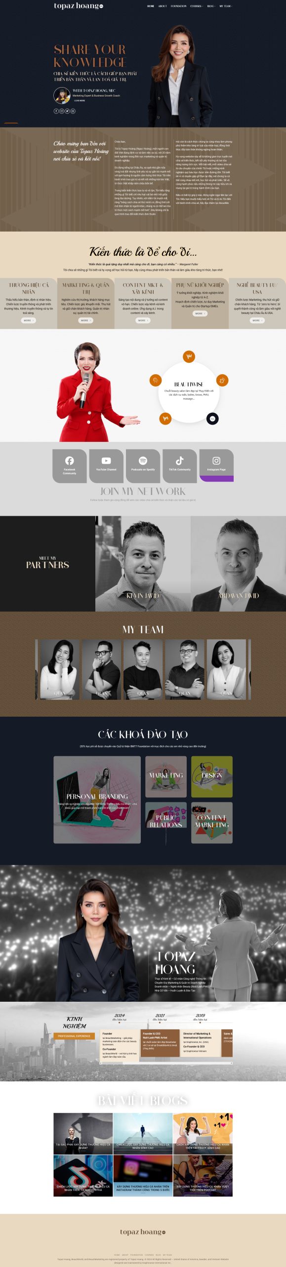 Theme wordpress giới thiệu brandname maketing